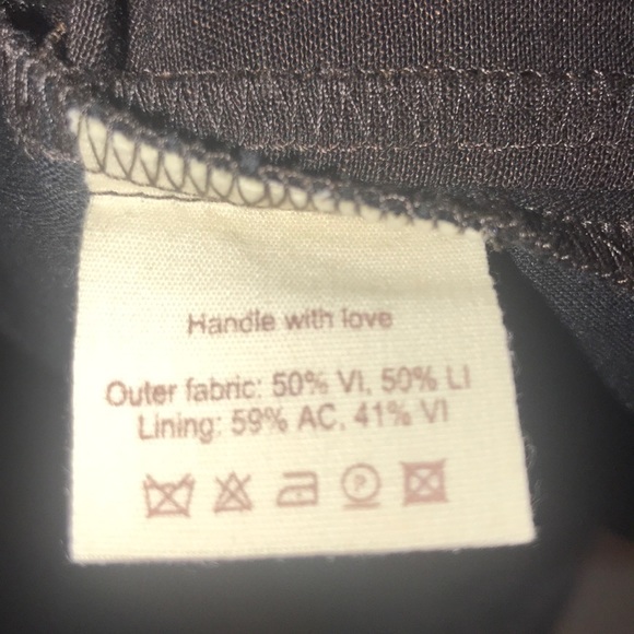 NWOT Casch by Gro Linen mix Brown shorts - Picture 9 of 9